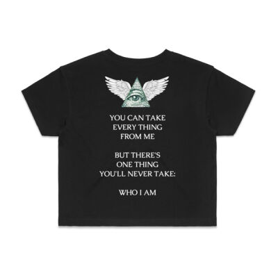 One Thing You Can't Take (Womens Crop) Thumbnail